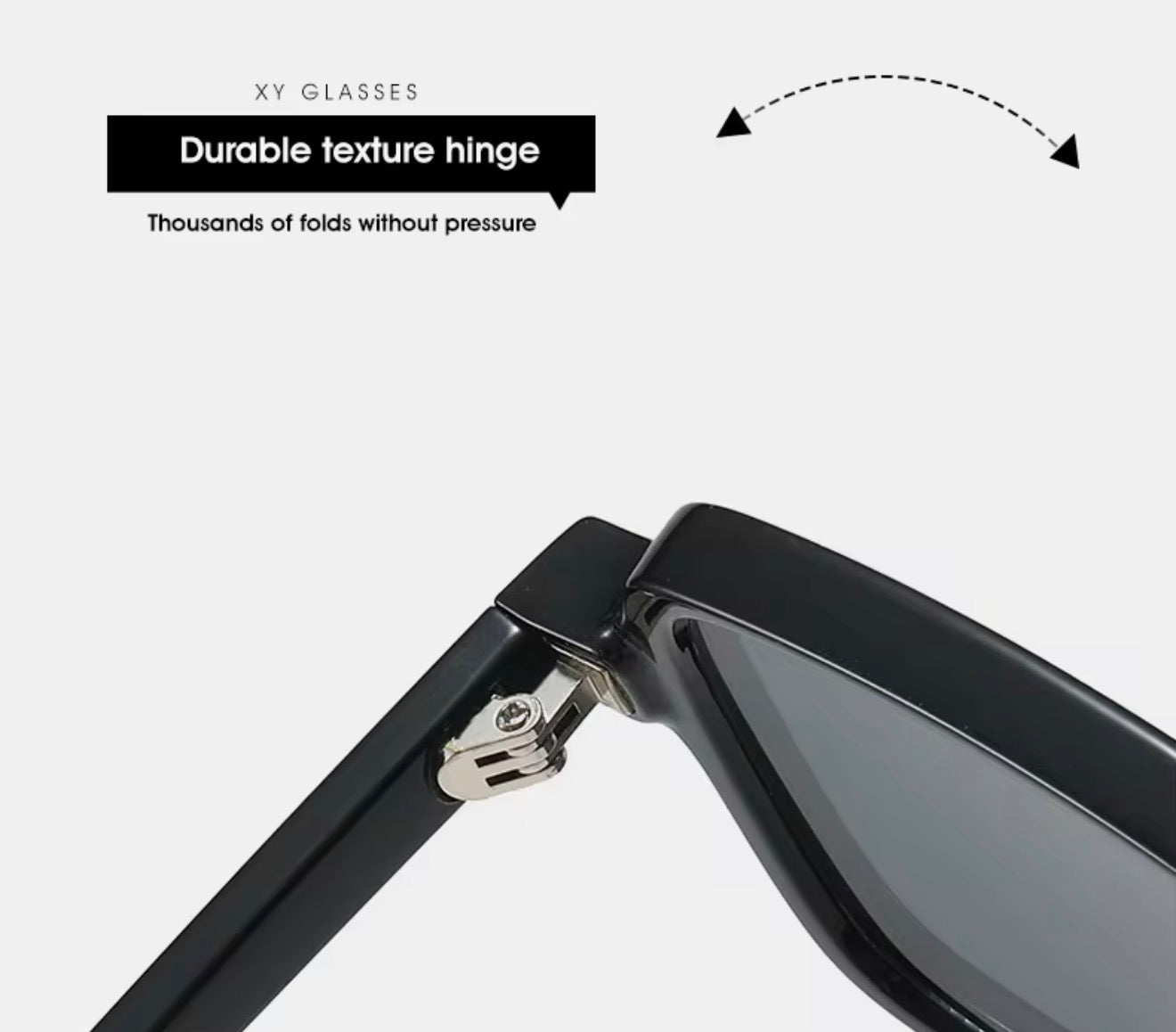 SQUARO SQ20261583 Rectangular Unisex Sunglasses – Classic Black Frame with Durable Flex Hinges