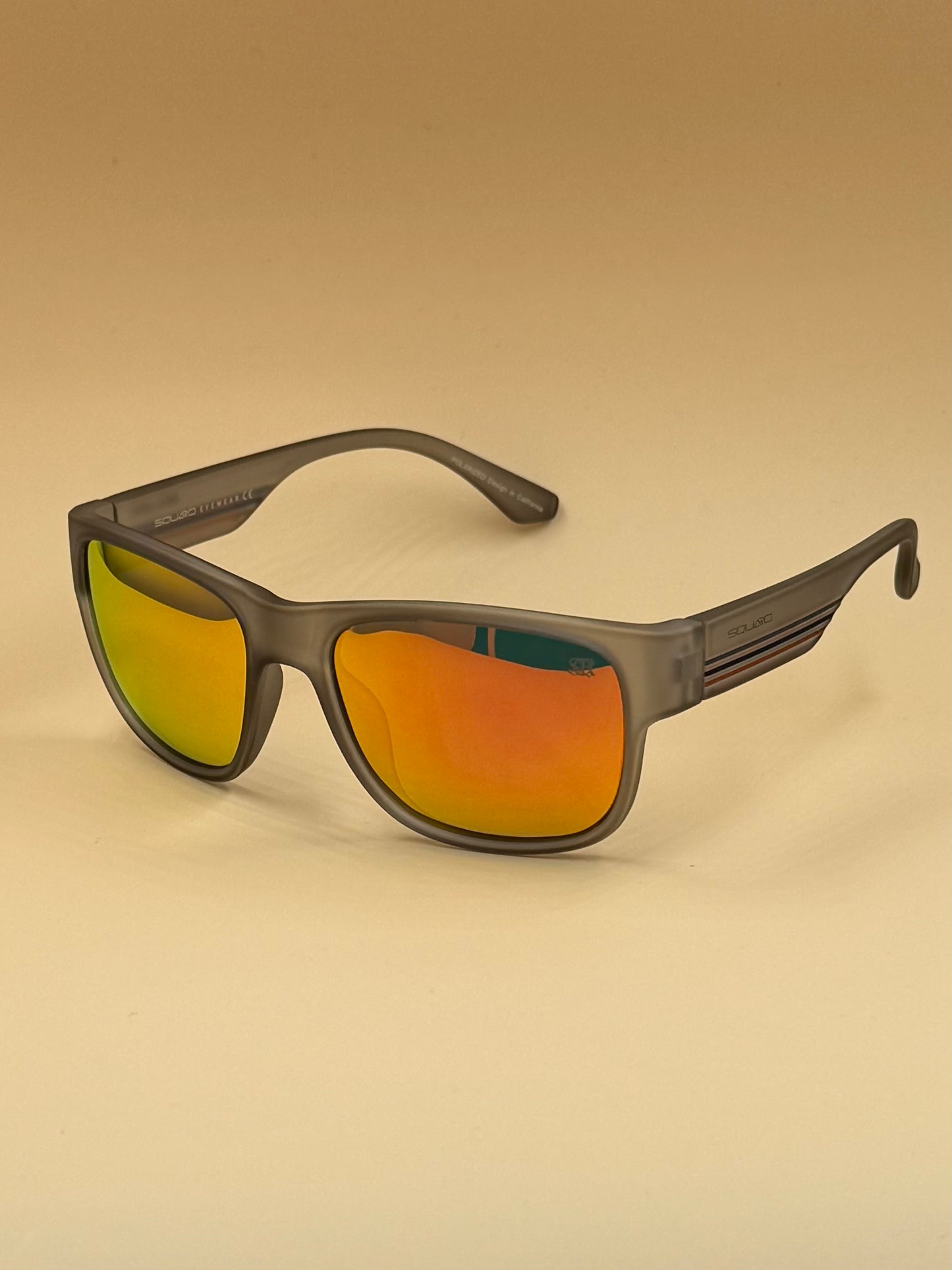 SQUARO Model 3018 Polarized Sunglasses – Matte Black Frame | UV400 Protection
