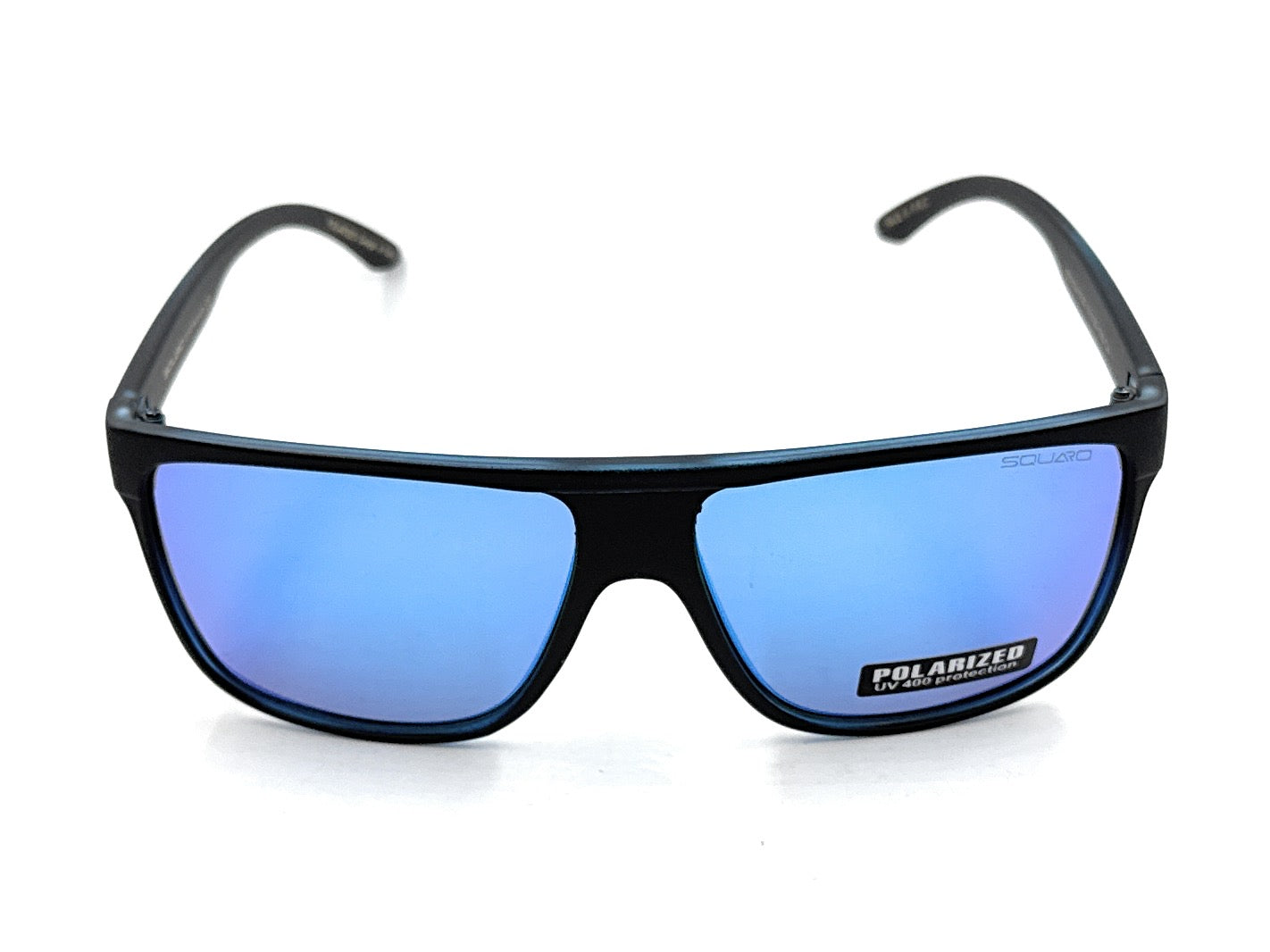 SQUARO TAC Polarized Sunglasses – Matte Black Frame with Soft Touch Rubber Coating | Premium UV400 Protection SQ20241529