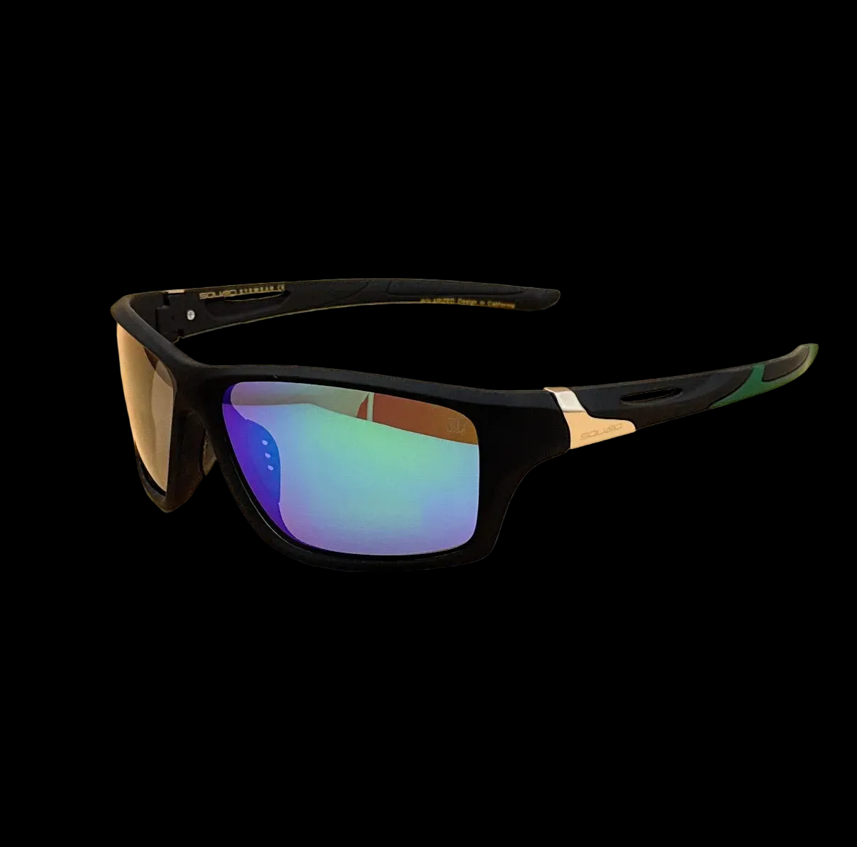 SQUARO SO20261586 POLARIZED Oversized Shield Sunglasses – Premium Black Frame with Gradient UV400 Lenses