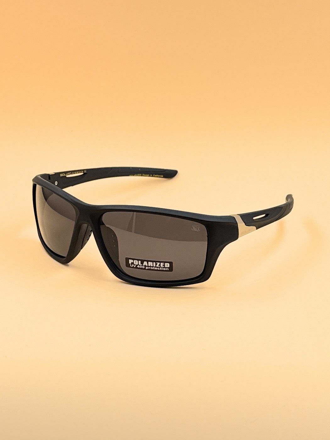 SQUARO SO20261586 POLARIZED Oversized Shield Sunglasses – Premium Black Frame with Gradient UV400 Lenses