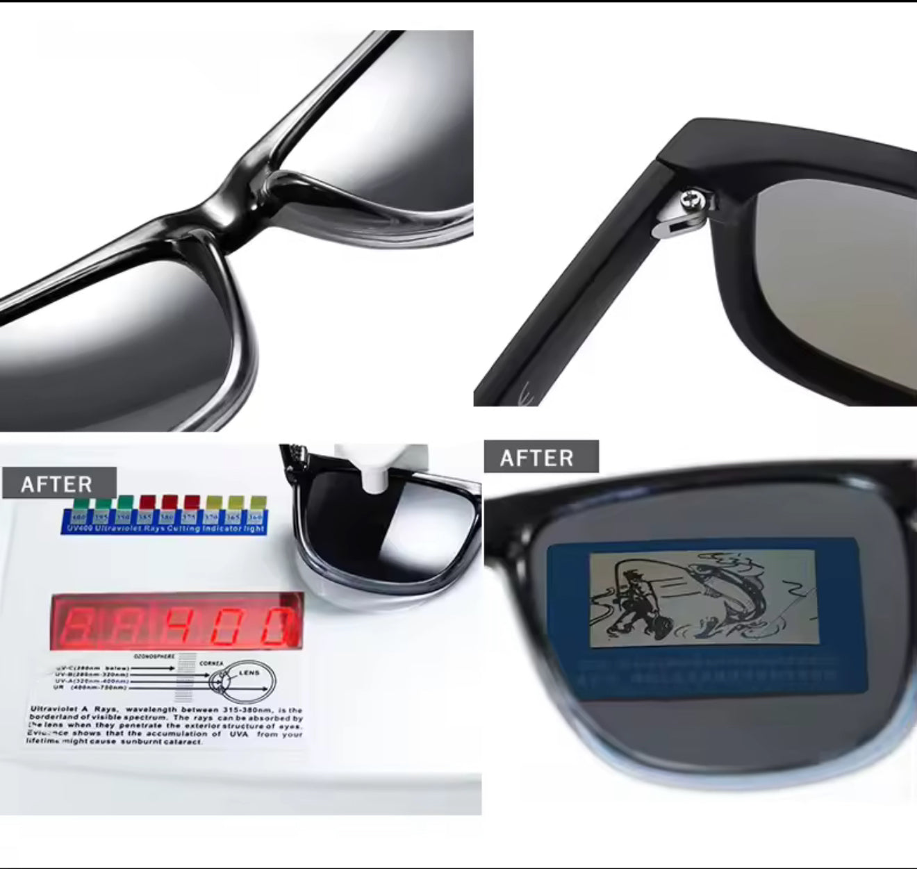 SQUARO Polarized Sunglasses Men Women Driving Fishing Biking Hiking UVB-UVA %100 protection SQ4165