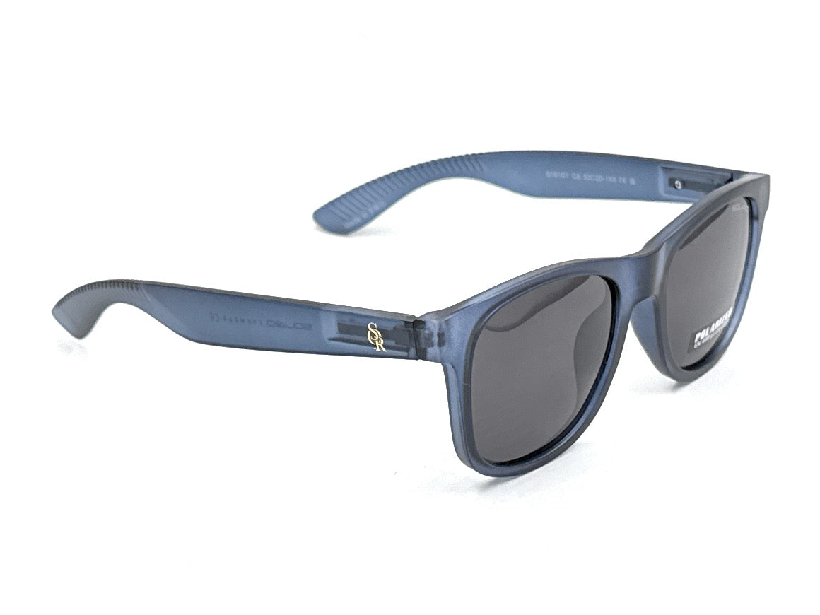 SQUARO Matte Black Polarized Sunglasses – Lightweight Premium quality Frame with Spring Hinges S16101