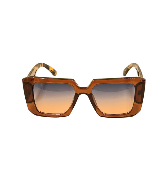 SQUARO Vintage Oversized Square Sunglasses for Women – UV400 Protection, Retro Thick Frame, Black & Tortoise SQ20261578