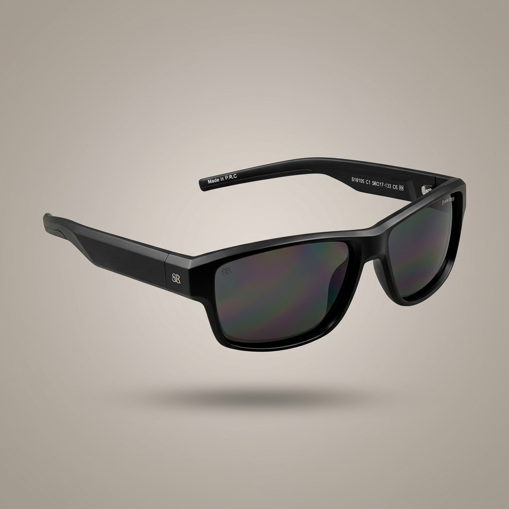 SQUARO Polarized Sunglasses Fishing Driving Hiking Running Rectangular Men Women Unisex UVB-UVA 400 S16105