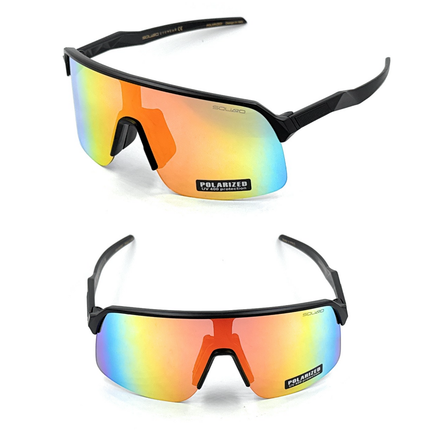 SQUARO Polarized Blue Mirror Sport Sunglasses Biking Fishing Hiking Running Driving All activities with the premium quality UVA-UVB SQ20251531