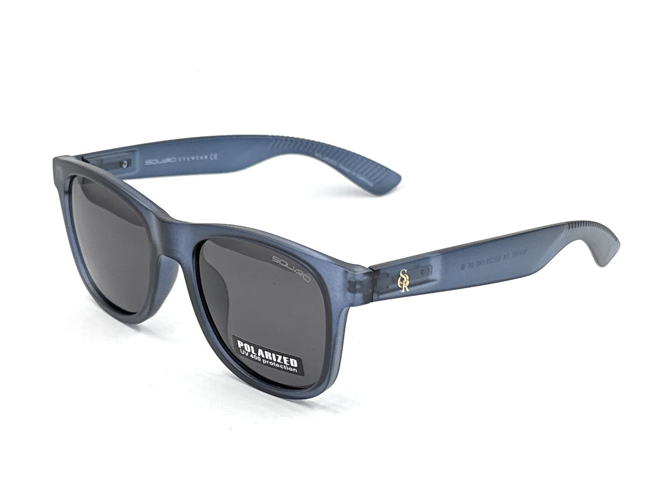 SQUARO Matte Black Polarized Sunglasses – Lightweight Premium quality Frame with Spring Hinges S16101