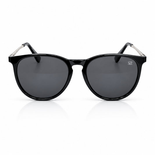SQUARO Classic Round Polarized Sunglasses – Crystal Champagne Frame / Brown Lens

UVB- UVA SQ2026