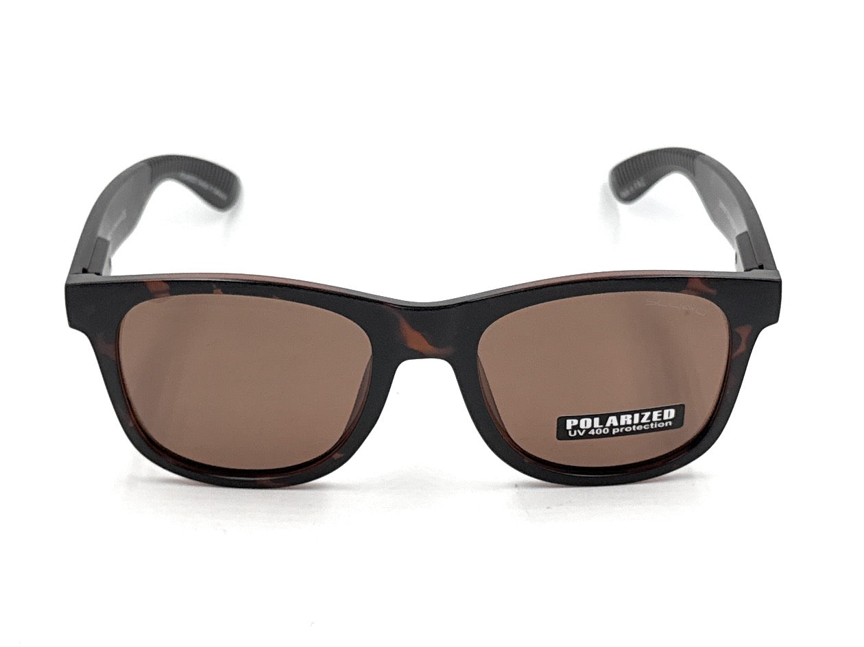 SQUARO Matte Black Polarized Sunglasses – Lightweight Premium quality Frame with Spring Hinges S16101