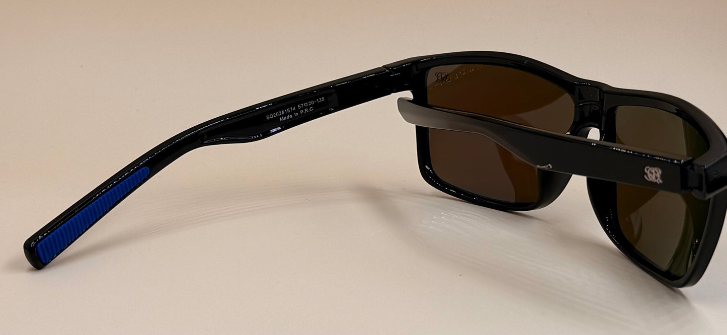 SQUARO Polarized Sunglasses – Men women Lightweight Classic Square Frame wrap style Driving Fishing sport    UVA-UVB SQ20261574