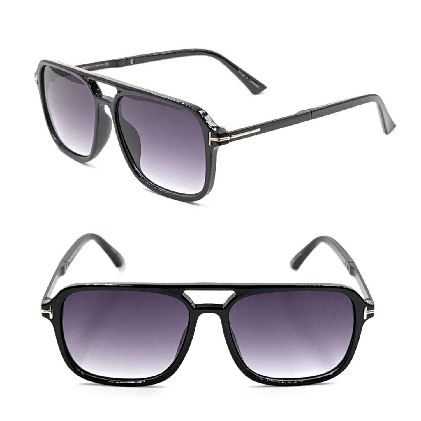 SQUARO Premium Quality Fashion Sunglasses – Black Frame with Gradient Gray Lenses | Classic Square Design
SQ20241520