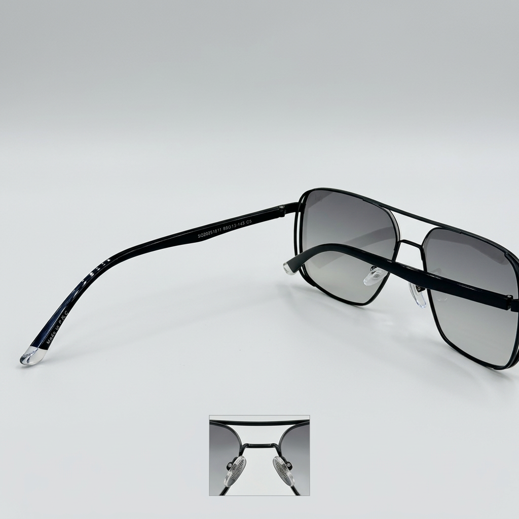 SQUARO Polarized Photochromic Aviator Sunglasses – TR90 + Metal Frame | UV400 Protection High Quality Light weight SQ20261611Square