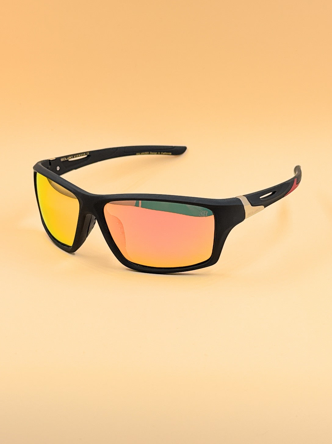 SQUARO SO20261586 POLARIZED Oversized Shield Sunglasses – Premium Black Frame with Gradient UV400 Lenses
