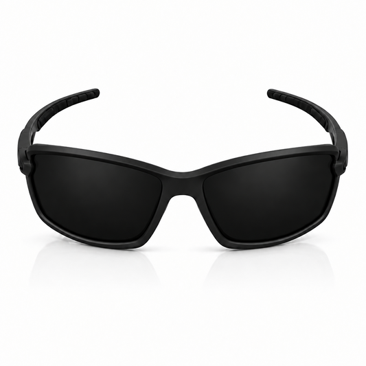 SQUARO Rectangular POLARIZED Oversized Shield Sunglasses – Premium Black Frame UV400 Lenses  SQ20261610 67#19-131