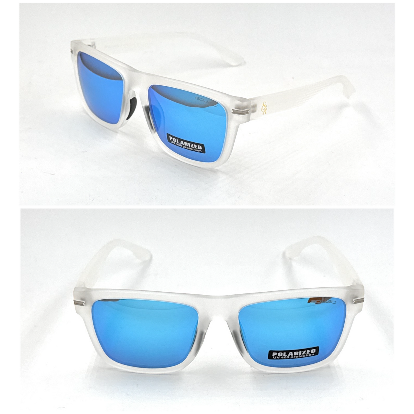 SQUARO Matte Black Polarized Sunglasses – Lightweight Premium quality TR90 Frame with the strong Hinges S11102