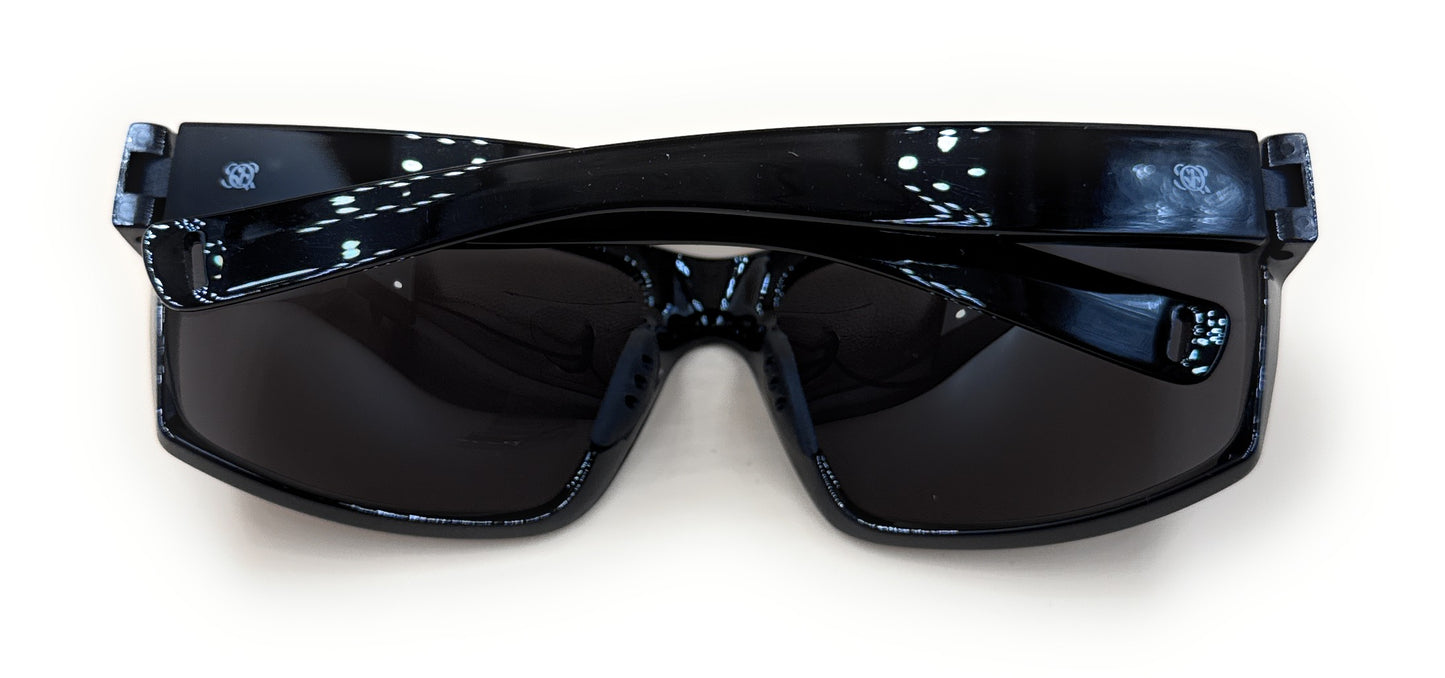 SQUARO 3150 Polarized Sport Sunglasses for Men – Matte Black Frame with Revo Polarized Lenses | UV400 Protection