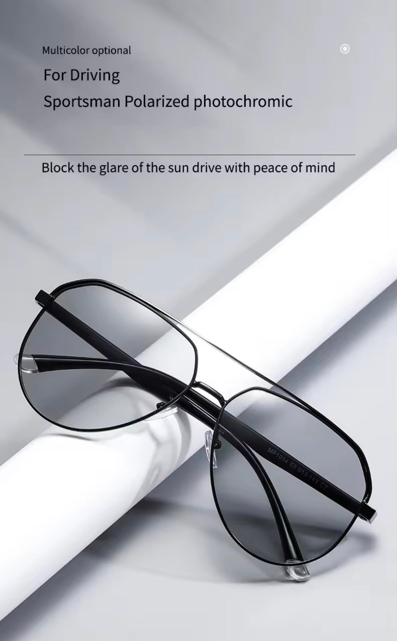 SQUARO Polarized Photochromic Aviator Sunglasses – TR90 + Metal Frame | UV400 Protection High Quality Light weight SQ20261611