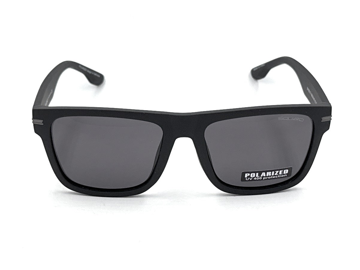 SQUARO Matte Black Polarized Sunglasses – Lightweight Premium quality TR90 Frame with the strong Hinges S11102