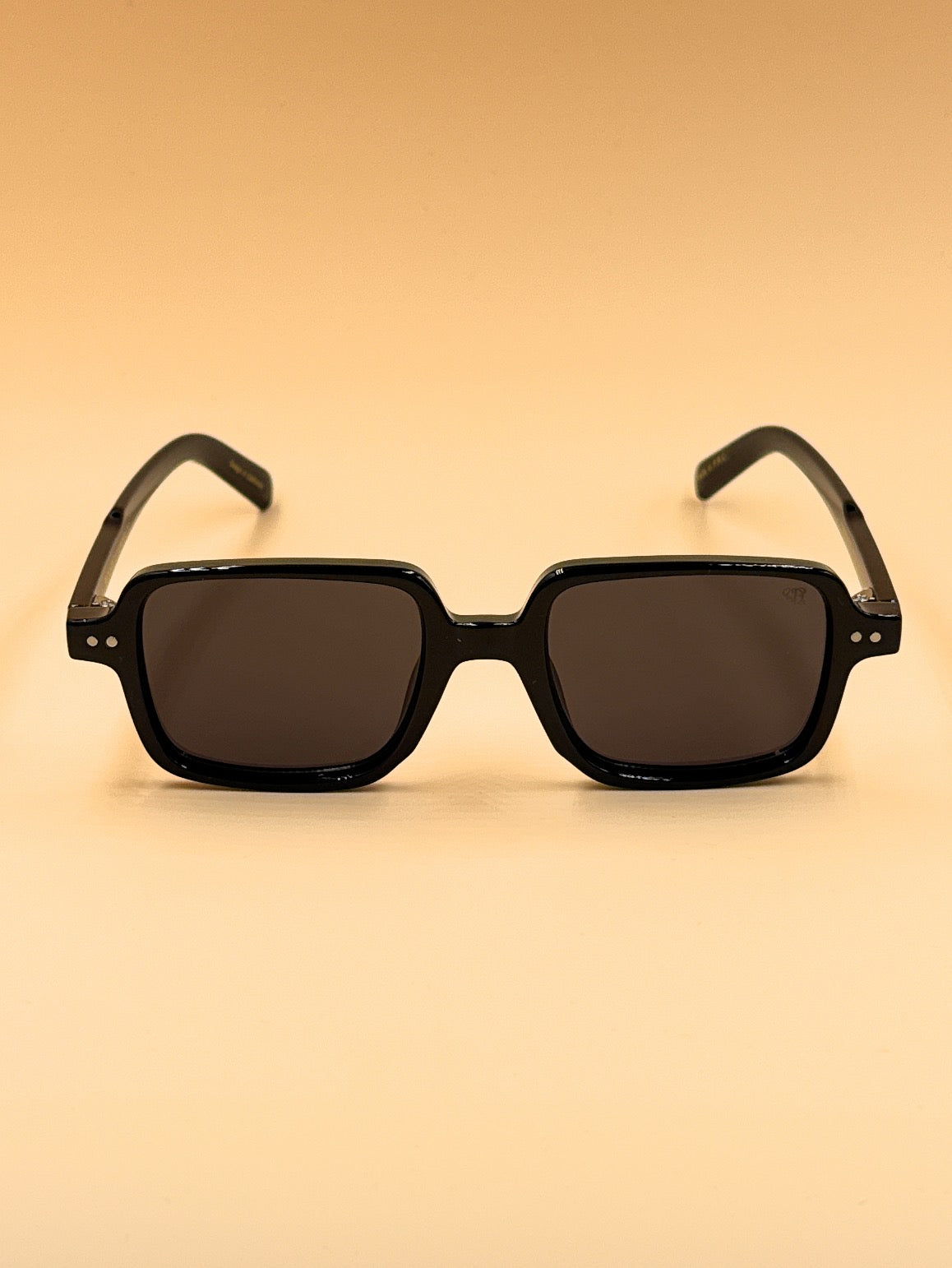 SQUARO SQ20261583 Rectangular Unisex Sunglasses – Classic Black Frame with Durable Flex Hinges