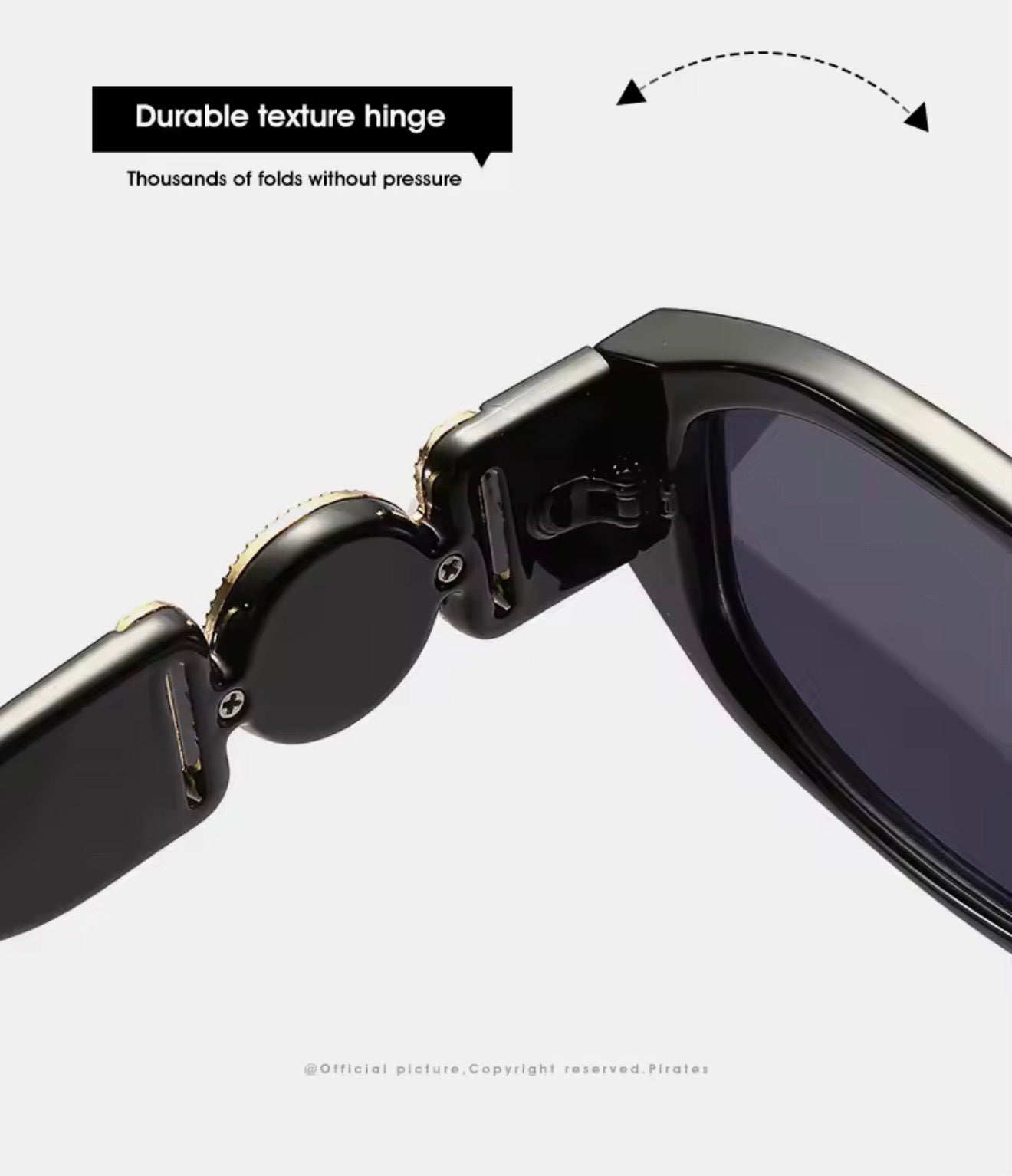 SQUARO Hexa Black – Polarized UV400 Unisex Hexagon Sunglasses | Premium PC + Metal Frame SQ20261577