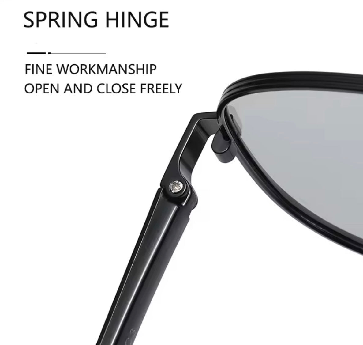 SQUARO Polarized Photochromic Square Sunglasses – TR90 + Metal Frame | UV400 Protection High Quality Light weight SQ20261611Square