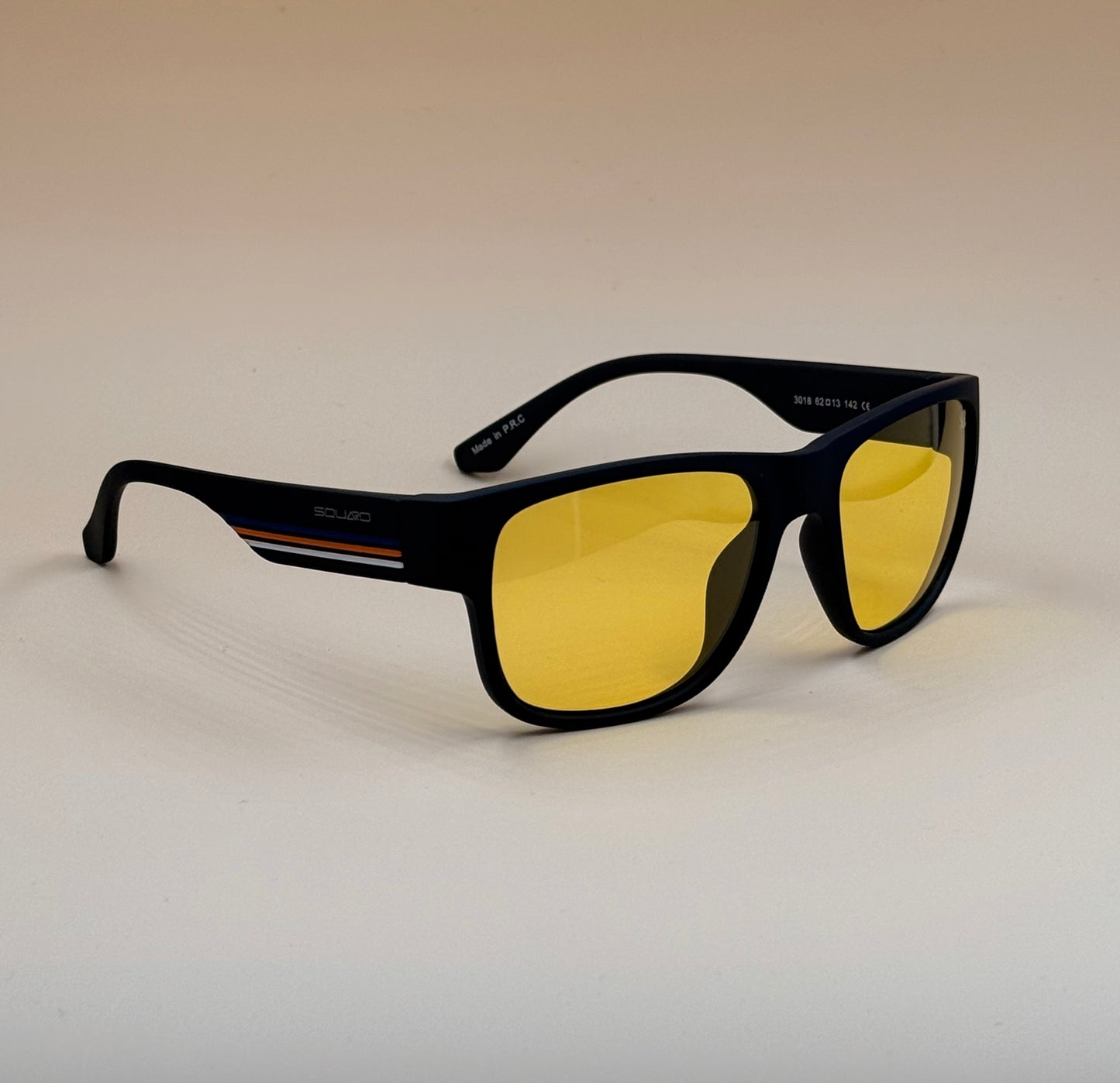 SQUARO Model 3018 Polarized Sunglasses – Matte Black Frame | UV400 Protection