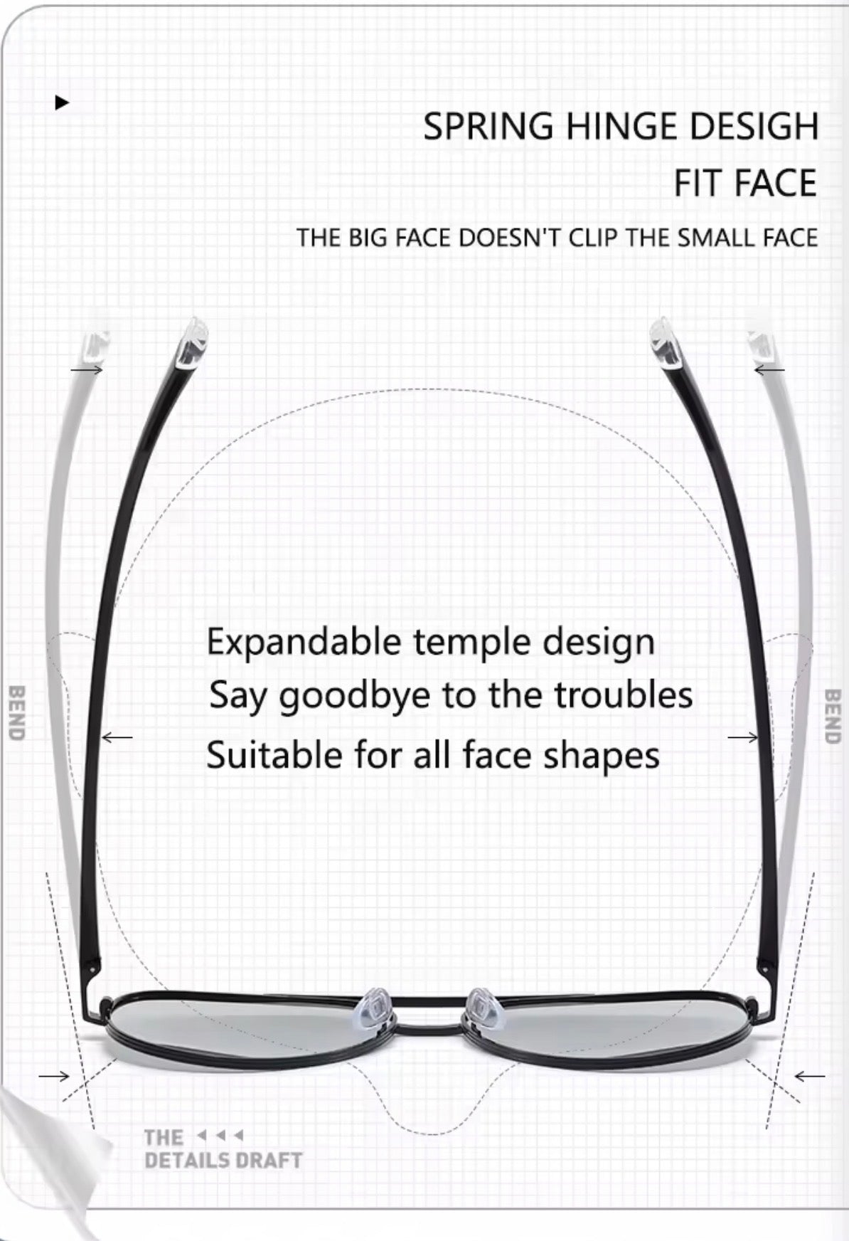 SQUARO Polarized Photochromic Square Sunglasses – TR90 + Metal Frame | UV400 Protection High Quality Light weight SQ20261611Square