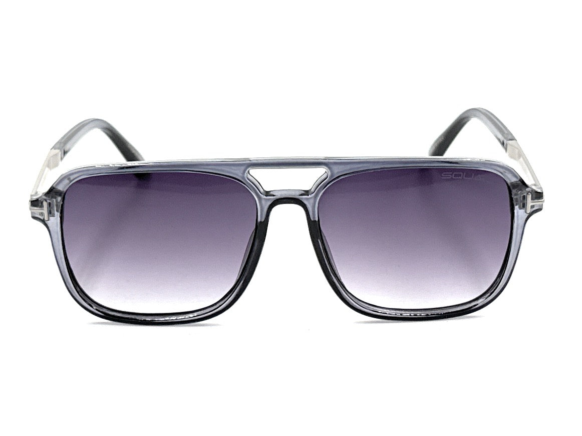 SQUARO Premium Quality Fashion Sunglasses – Black Frame with Gradient Gray Lenses | Classic Square Design
SQ20241520