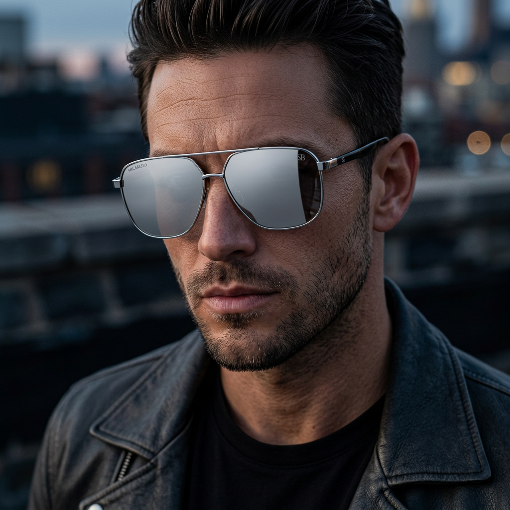 SQUARO Polarized Photochromic Rectangular Sunglasses – TR90 + Metal Frame | UV400 Protection High Quality Light weight SQ20261611Rectangular wrap