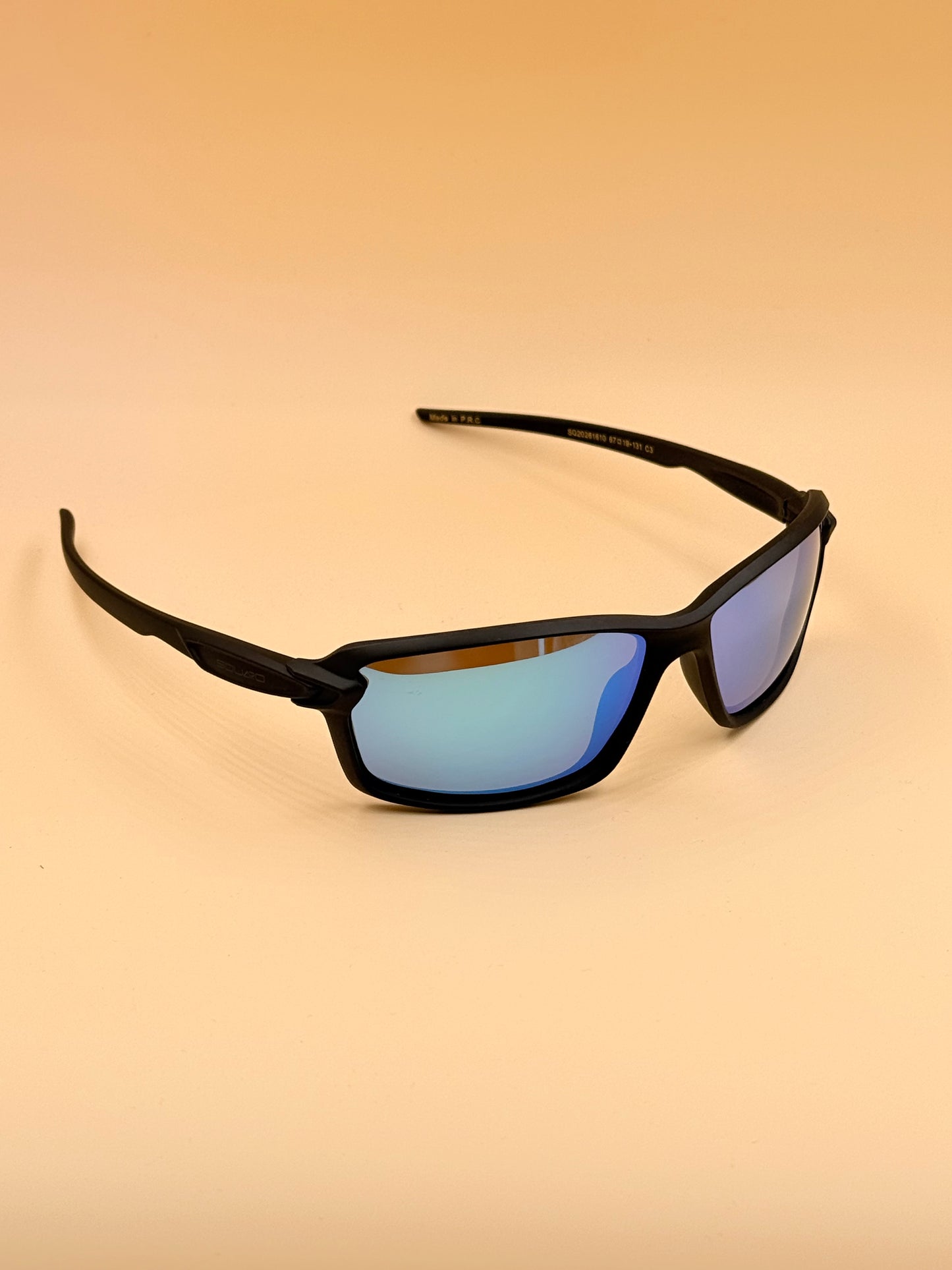 SQUARO Rectangular POLARIZED Oversized Shield Sunglasses – Premium Black Frame UV400 Lenses  SQ20261610 67#19-131