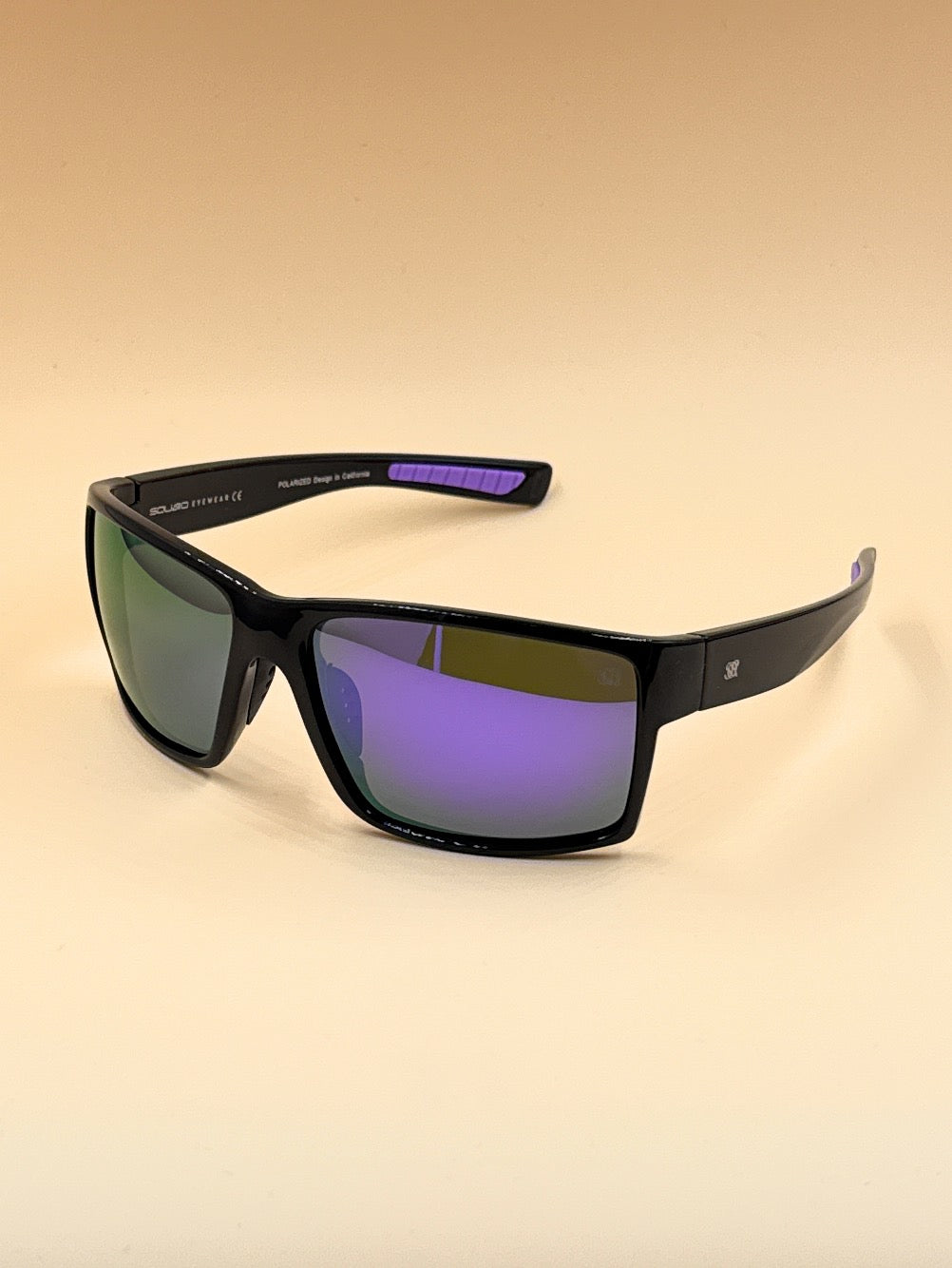SQUARO 3150 Polarized Sport Sunglasses for Men – Matte Black Frame with Revo Polarized Lenses | UV400 Protection