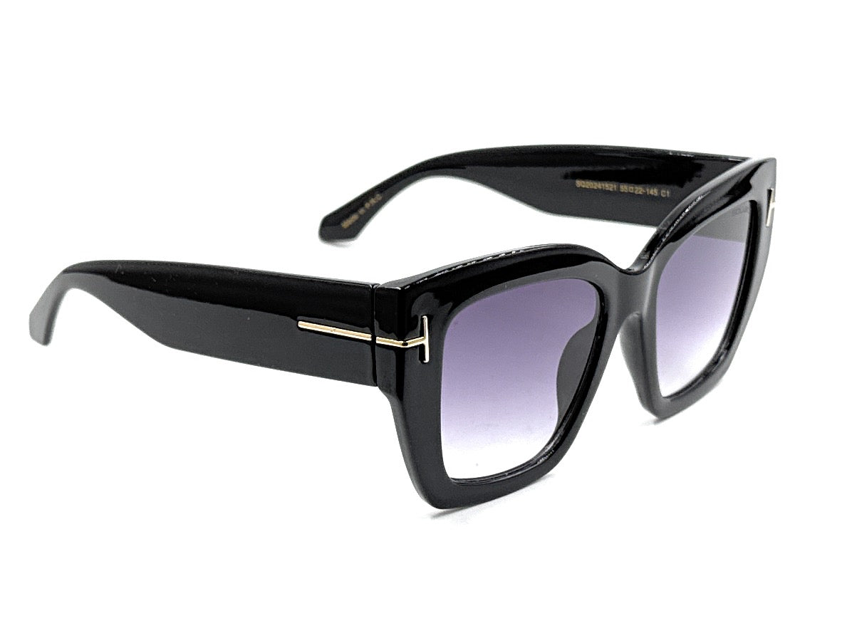 Women’s Cat-Eye Fashion Sunglasses – Premium Non-Polarized Gradient Purple Lens | SQUARO SQ20241521