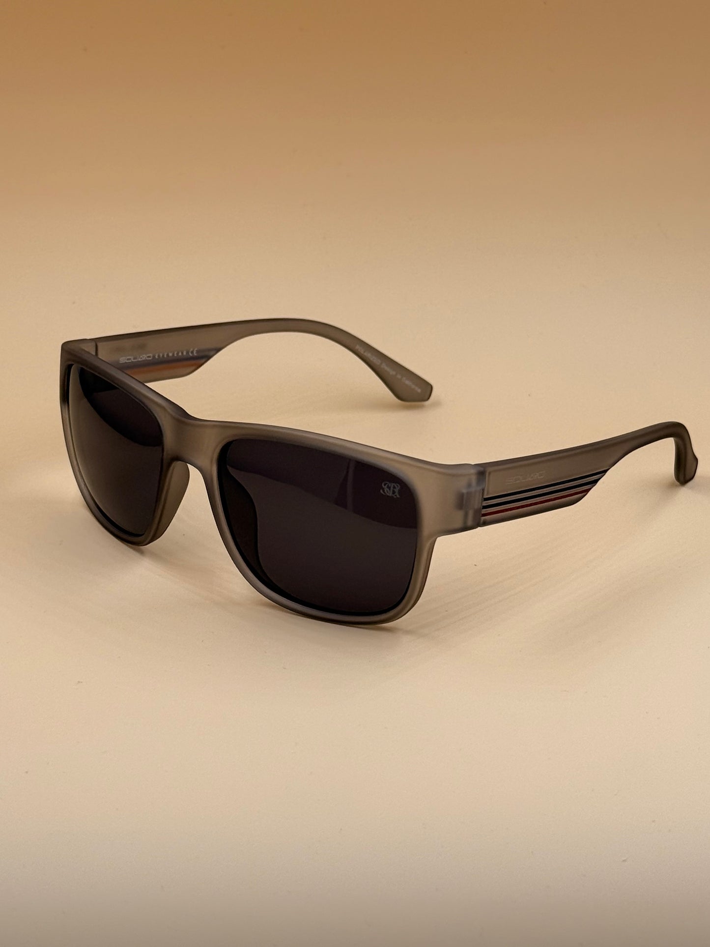 SQUARO Model 3018 Polarized Sunglasses – Matte Black Frame | UV400 Protection