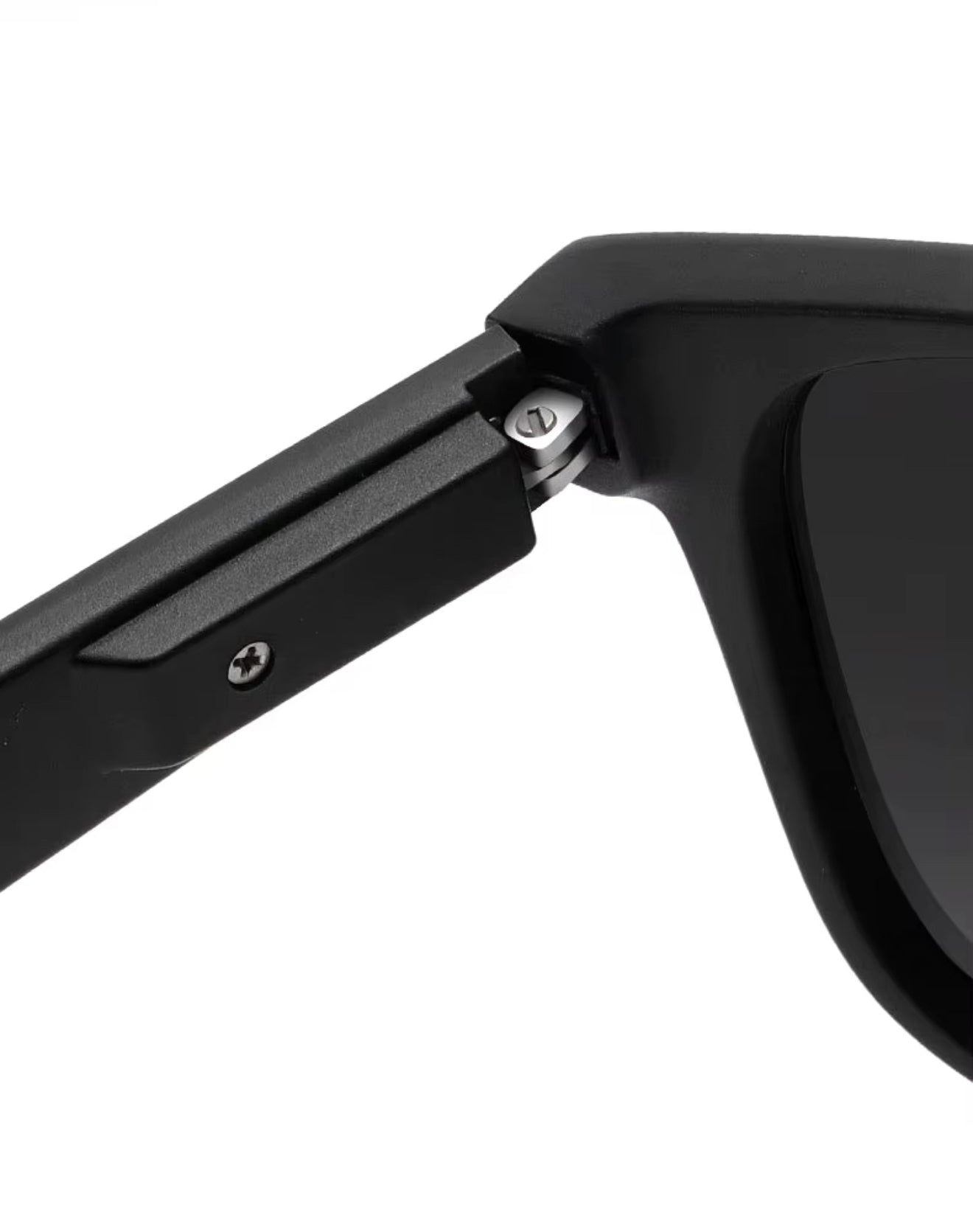 SQUARO Matte Black Polarized Sunglasses – Lightweight Premium quality Frame with Spring Hinges S16101