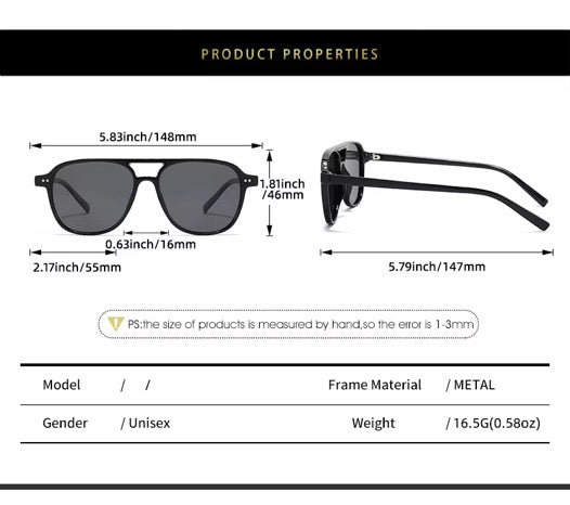 SQUARO Polarized Sunglasses Men Women Fashion Designer Driving UVB- UVA 400 premium quality Light weight Classic Square SQ20261580
