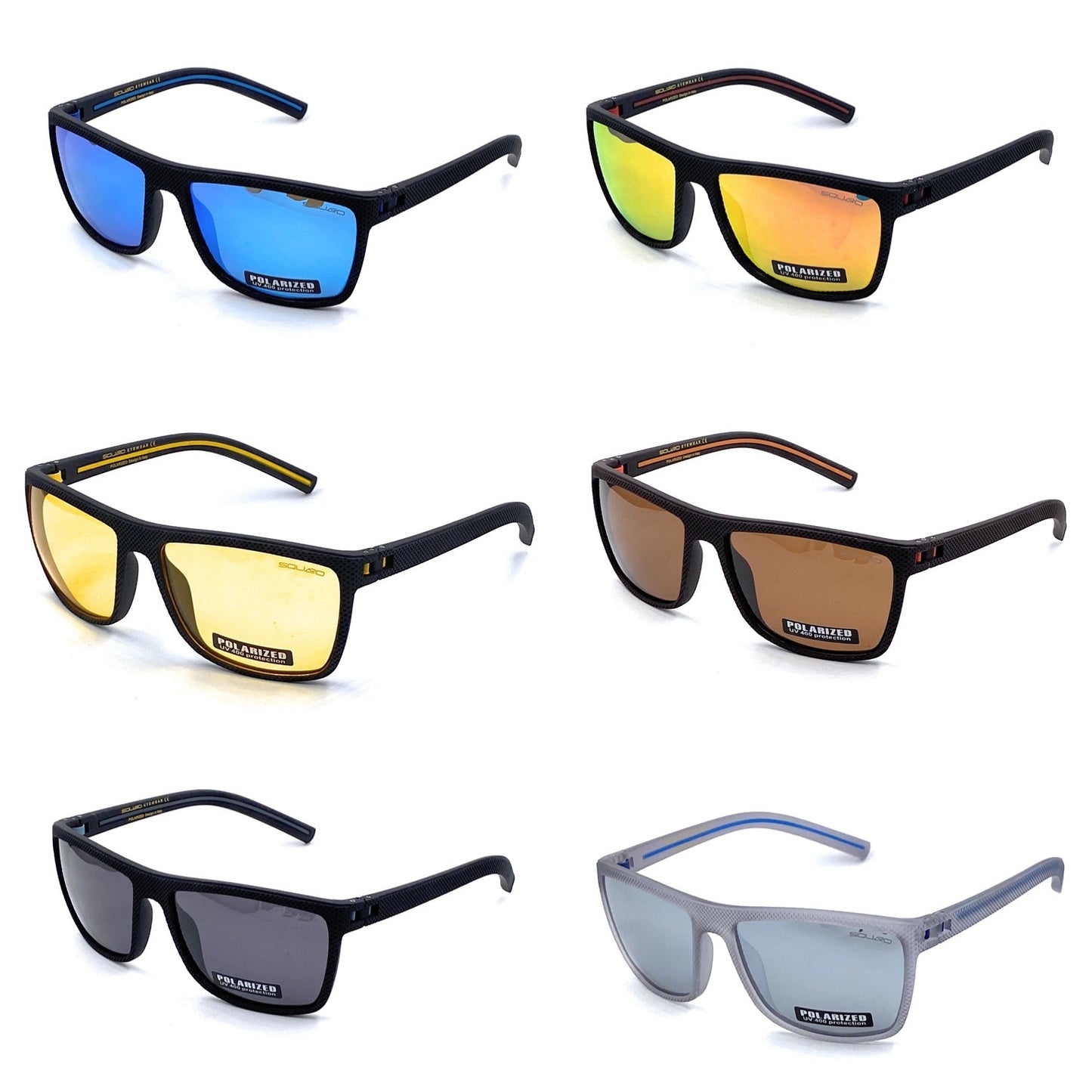 SQUARO Polarized Sunglasses Men Women Driving Fishing Biking Hiking UVB-UVA %100 protection 2024300